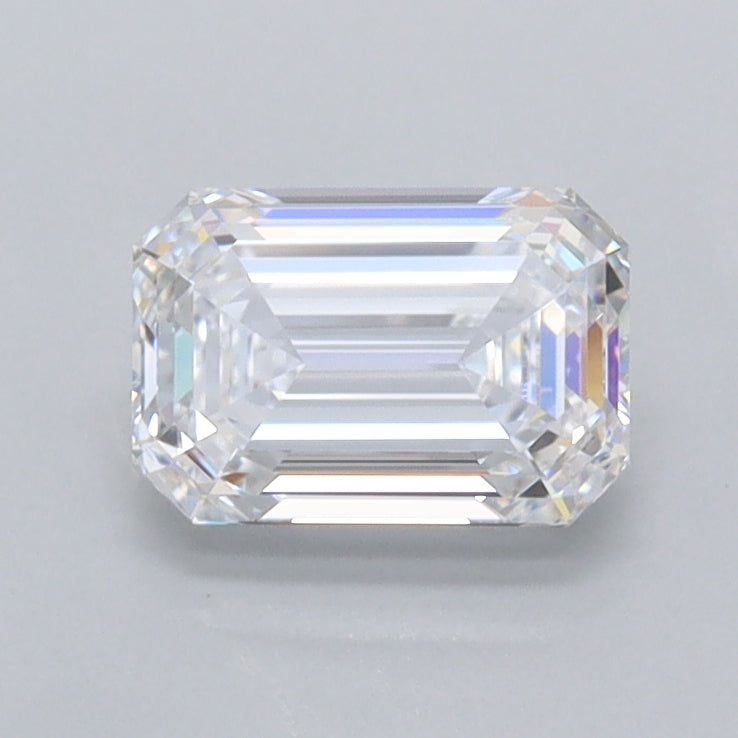 1.01 Carat Emerald Shaped, Ideal Cut, D Color, FL Clarity, IGI Certified Lab Grown Diamond