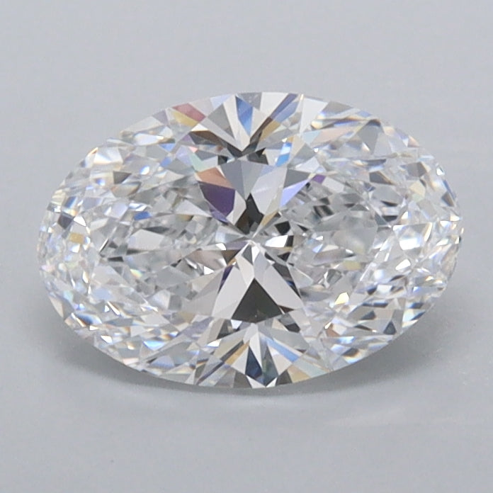 1.02 Carat Oval Shaped, Ideal Cut, D Color, FL Clarity, IGI Certified Lab Grown Diamond