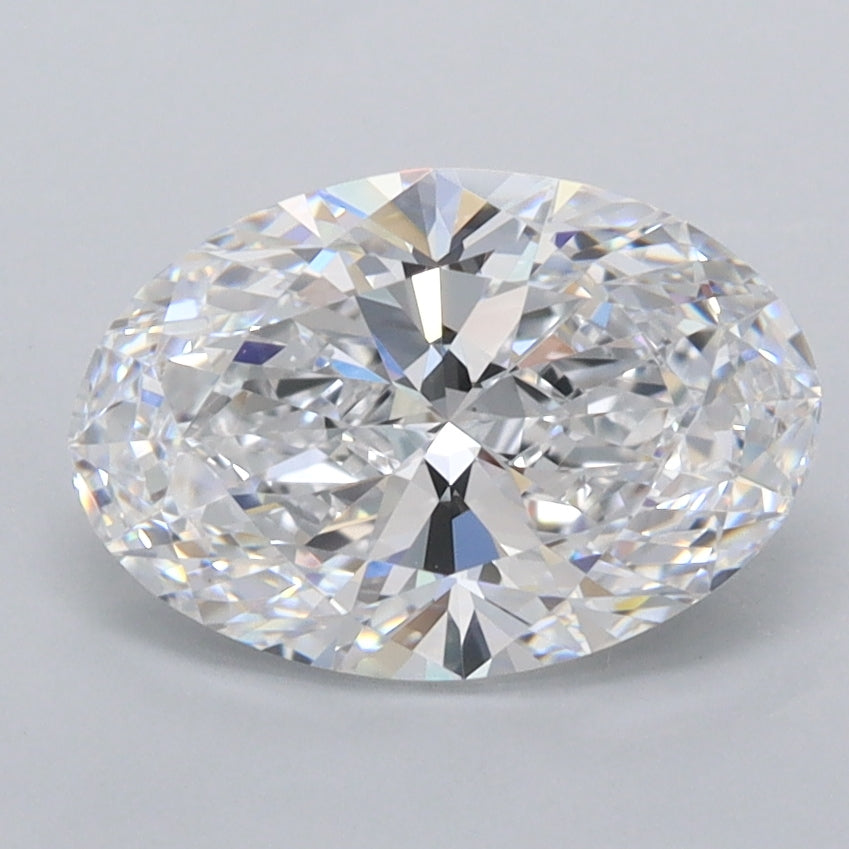 1.93 Carat Oval Shaped, Ideal Cut, D Color, FL Clarity, IGI Certified Lab Grown Diamond