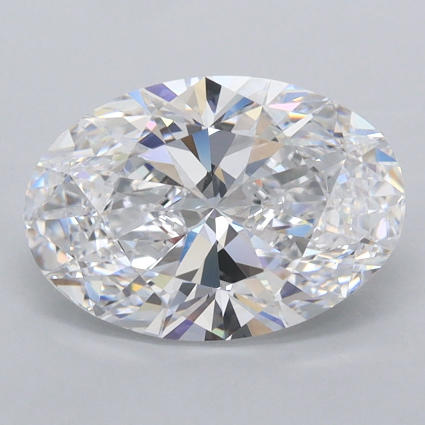 1.91 Carat Oval Shaped, Ideal Cut, D Color, FL Clarity, IGI Certified Lab Grown Diamond