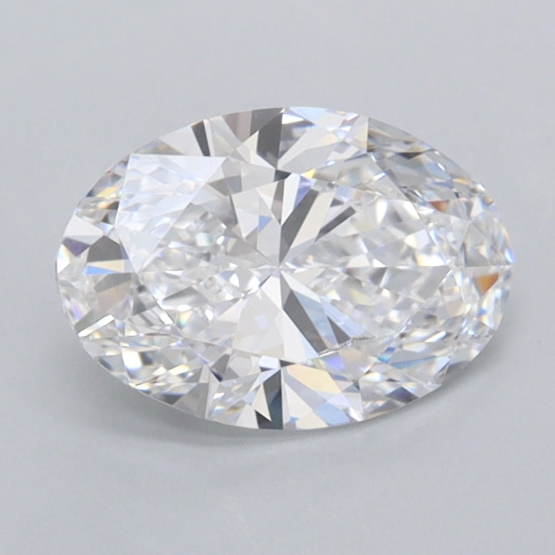 1.25 Carat Oval Shaped, Ideal Cut, D Color, VVS1 Clarity, IGI Certified Lab Grown Diamond
