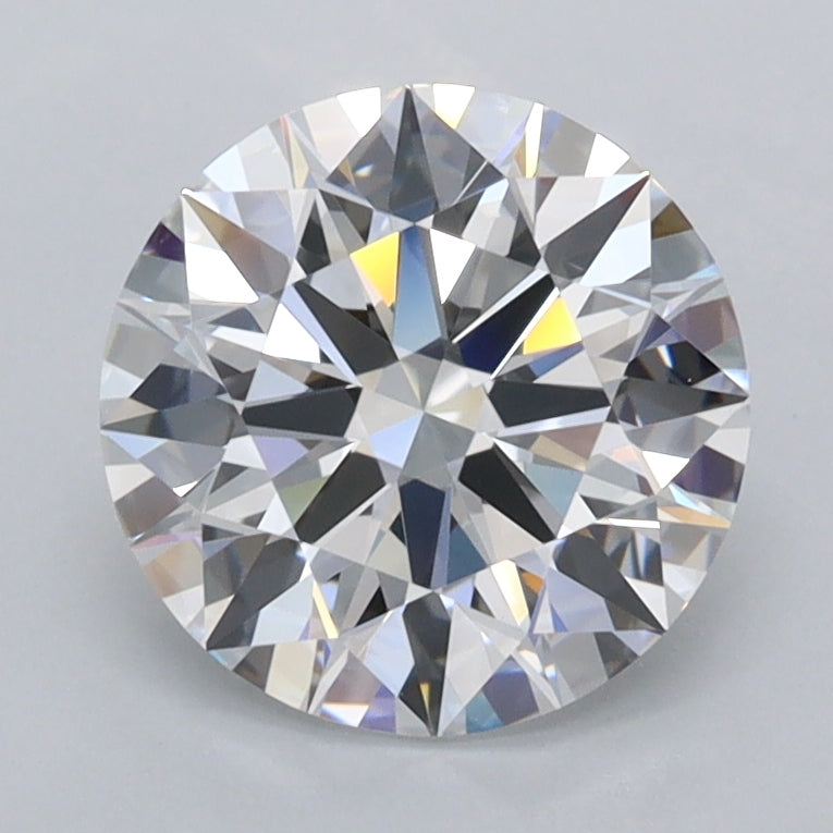 1.95 Carat Round Shaped, Ideal Cut, D Color, FL Clarity, IGI Certified Lab Grown Diamond