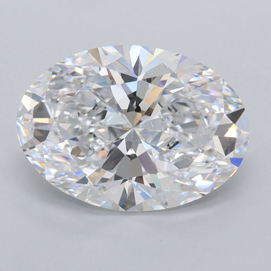 2.03 Carat Oval Shaped, Ideal Cut, D Color, FL Clarity, IGI Certified Lab Grown Diamond