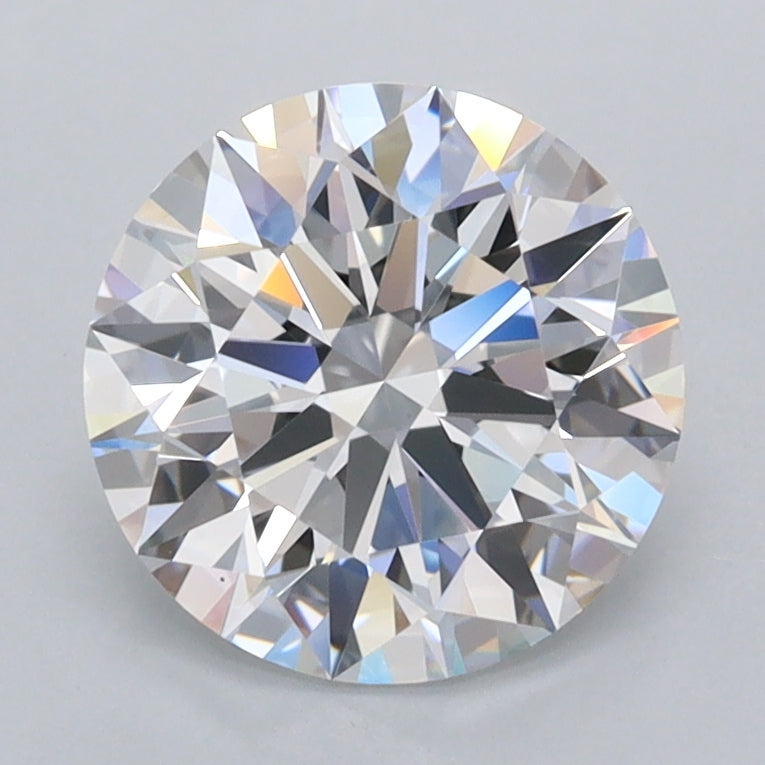 2.02 Carat Round Shaped, Ideal Cut, D Color, FL Clarity, IGI Certified Lab Grown Diamond