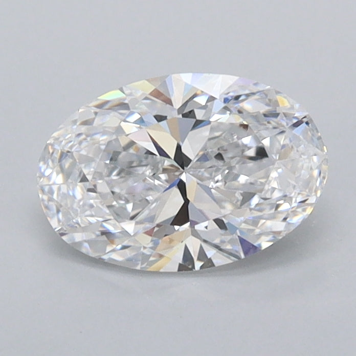 0.86 Carat Oval Shaped, Ideal Cut, D Color, IF Clarity, IGI Certified Lab Grown Diamond