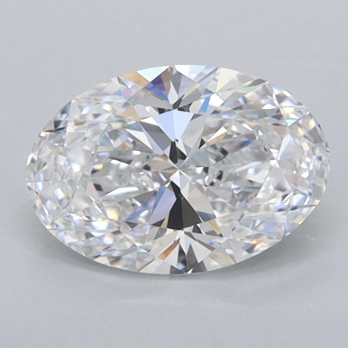 1.05 Carat Oval Shaped, Ideal Cut, D Color, FL Clarity, IGI Certified Lab Grown Diamond