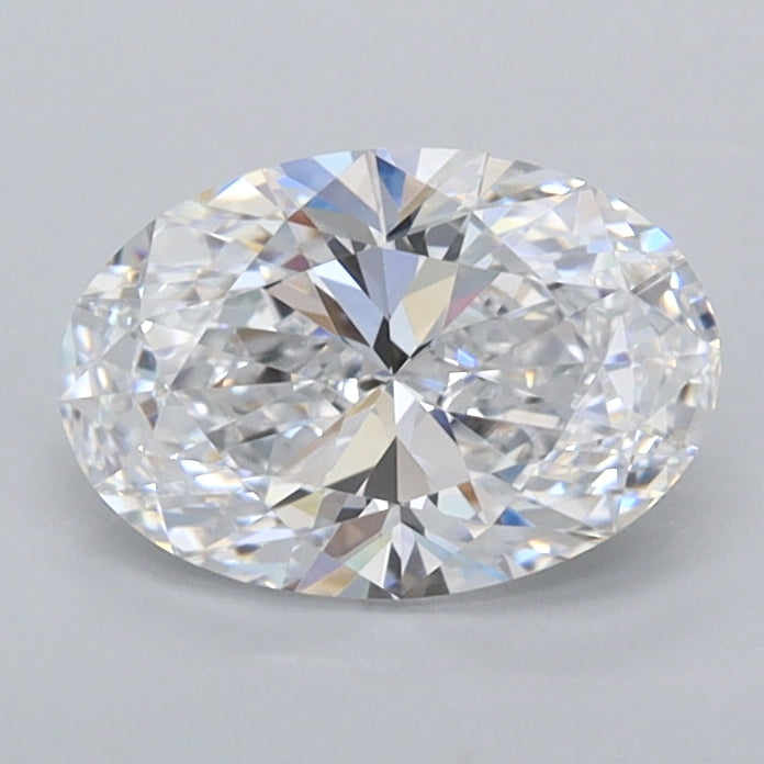 1.02 Carat Oval Shaped, Ideal Cut, D Color, FL Clarity, IGI Certified Lab Grown Diamond