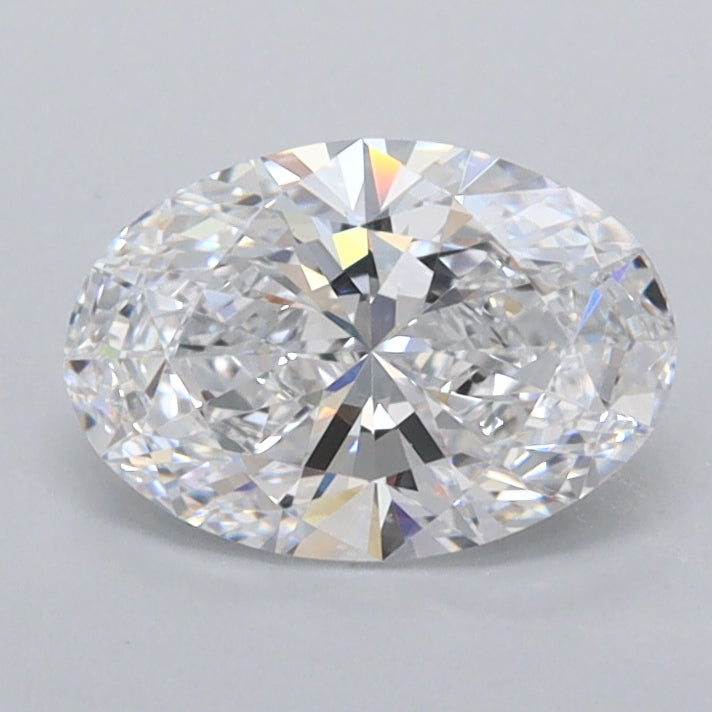 1.04 Carat Oval Shaped, Ideal Cut, D Color, FL Clarity, IGI Certified Lab Grown Diamond