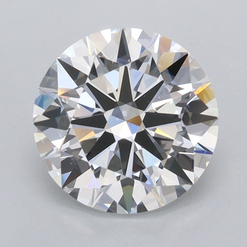 1.95 Carat Round Shaped, Ideal Cut, D Color, FL Clarity, IGI Certified Lab Grown Diamond