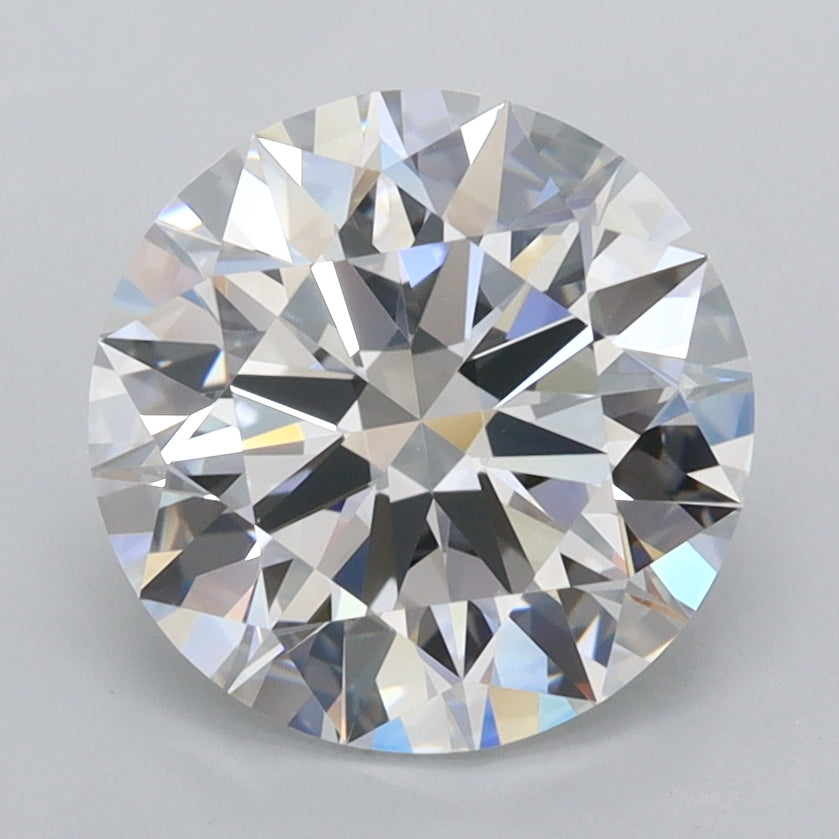 2.70 Carat Round Shaped, Ideal Cut, D Color, FL Clarity, IGI Certified Lab Grown Diamond