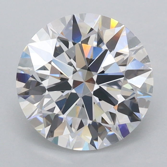1.75 Carat Round Shaped, Ideal Cut, D Color, FL Clarity, IGI Certified Lab Grown Diamond