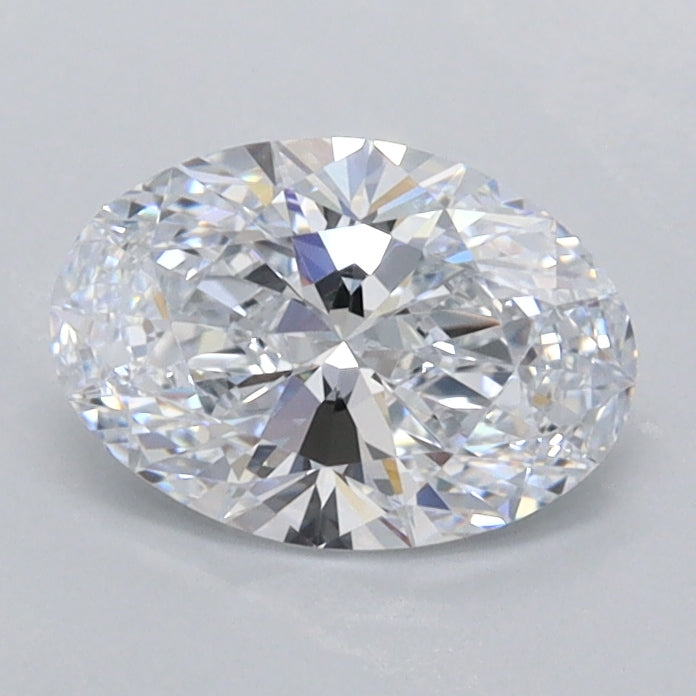 0.94 Carat Oval Shaped, Ideal Cut, D Color, FL Clarity, IGI Certified Lab Grown Diamond