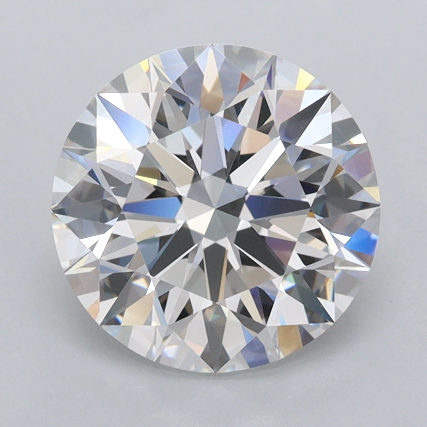 2.53 Carat Round Shaped, Ideal Cut, D Color, FL Clarity, IGI Certified Lab Grown Diamond