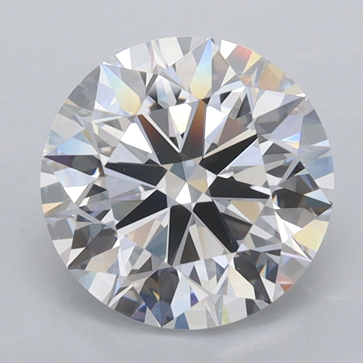 2.01 Carat Round Shaped, Ideal Cut, D Color, FL Clarity, IGI Certified Lab Grown Diamond