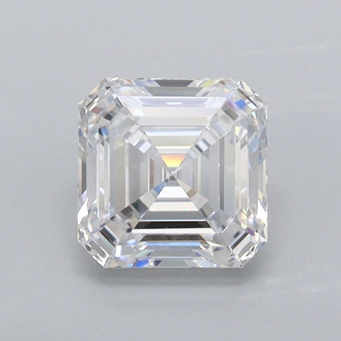 0.80 Carat Asscher Shaped, Excellent Cut, D Color, FL Clarity, IGI Certified Lab Grown Diamond