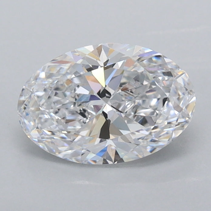 0.97 Carat Oval Shaped, Ideal Cut, D Color, FL Clarity, IGI Certified Lab Grown Diamond