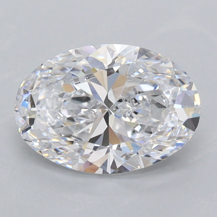 1.16 Carat Oval Shaped, Ideal Cut, D Color, FL Clarity, IGI Certified Lab Grown Diamond