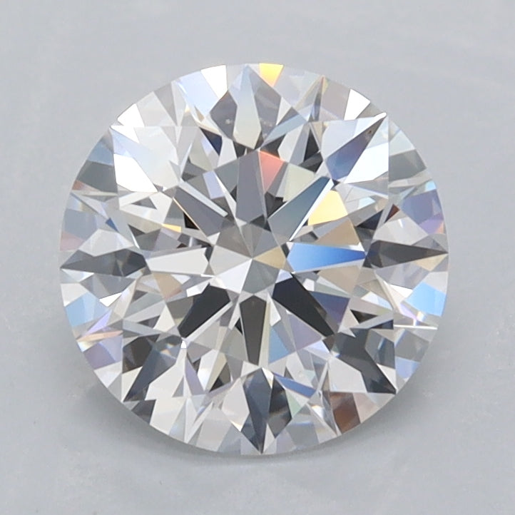 1.54 Carat Round Shaped, Ideal Cut, D Color, FL Clarity, IGI Certified Lab Grown Diamond