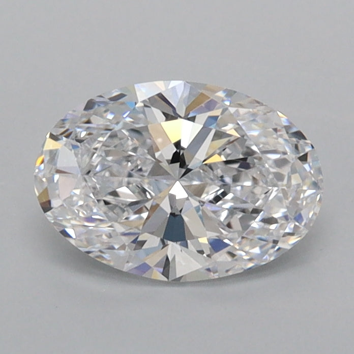 0.97 Carat Oval Shaped, Ideal Cut, D Color, IF Clarity, IGI Certified Lab Grown Diamond