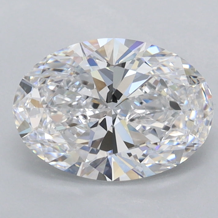 1.38 Carat Oval Shaped, Ideal Cut, D Color, FL Clarity, IGI Certified Lab Grown Diamond