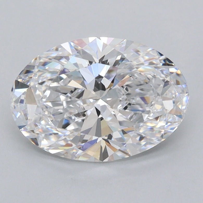 1.53 Carat Oval Shaped, Ideal Cut, D Color, FL Clarity, IGI Certified Lab Grown Diamond