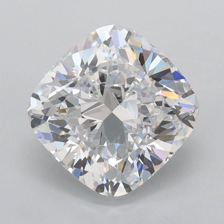 1.88 Carat Cushion Shaped, Ideal Cut, D Color, FL Clarity, IGI Certified Lab Grown Diamond