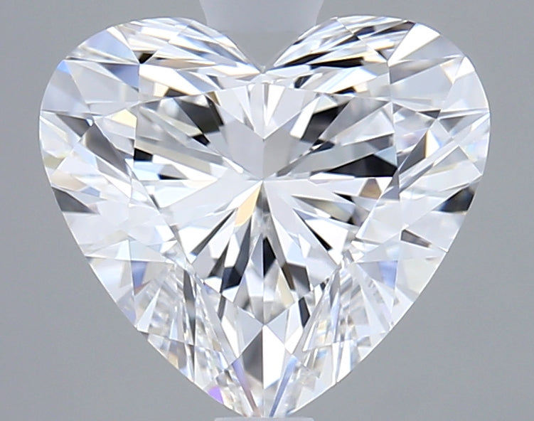 2.06 Carat Heart Shaped, Ideal Cut, D Color, VVS2 Clarity, IGI Certified Lab Grown Diamond