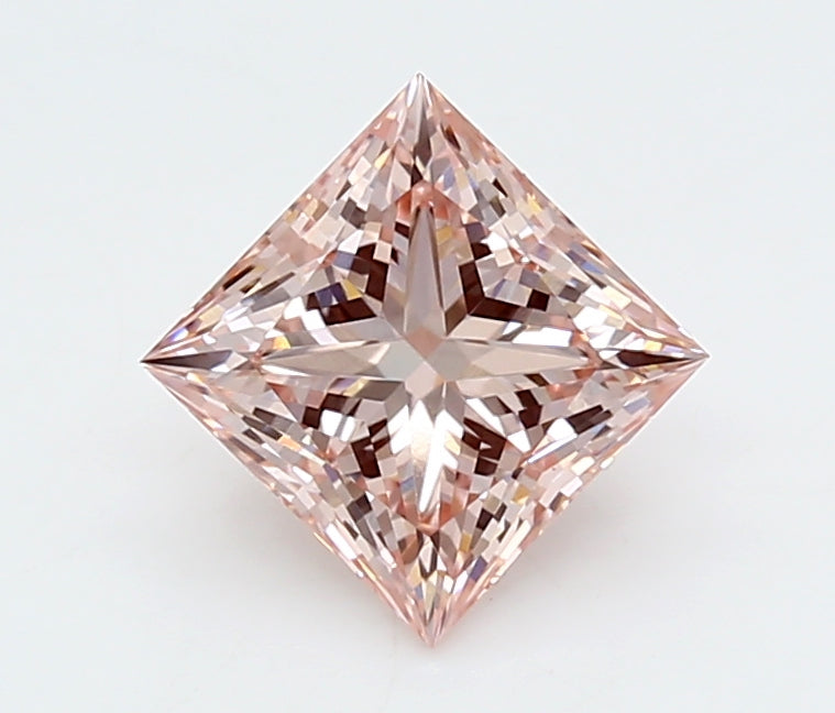 2.03 Carat Princess Shaped, Ideal Cut, VVS2 Clarity, IGI Certified Lab Grown Diamond