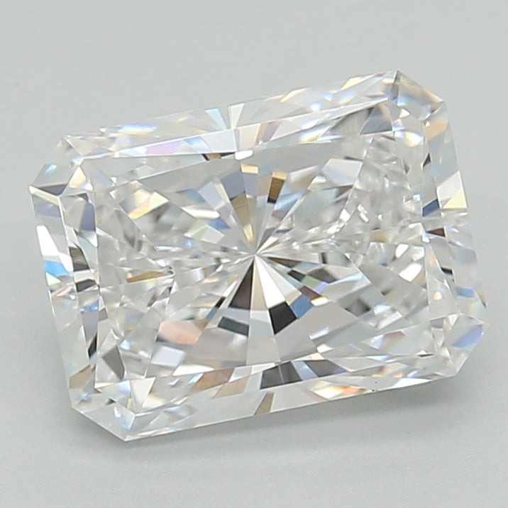3.07 Carat Radiant Shaped, Excellent Cut, D Color, VVS1 Clarity, IGI Certified Lab Grown Diamond