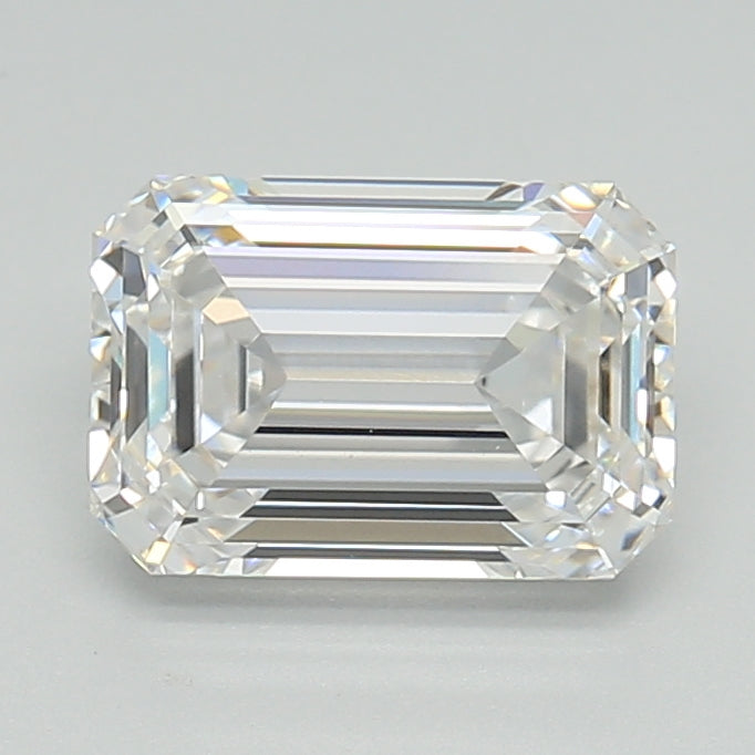 2.03 Carat Emerald Shaped, Ideal Cut, F Color, IF Clarity, IGI Certified Lab Grown Diamond