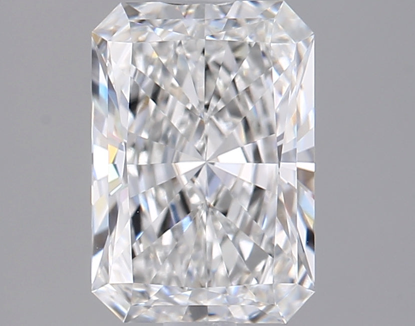 1.51 Carat Radiant Shaped, Ideal Cut, E Color, IF Clarity, IGI Certified Lab Grown Diamond