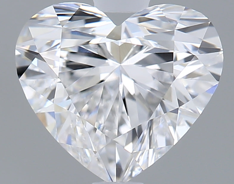 1.51 Carat Heart Shaped, Ideal Cut, D Color, VVS2 Clarity, IGI Certified Lab Grown Diamond