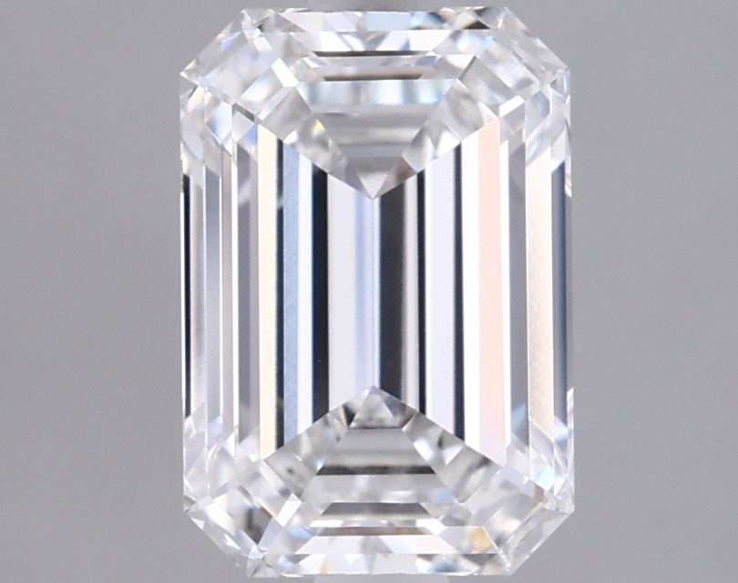 1.57 Carat Emerald Shaped, Ideal Cut, E Color, VVS1 Clarity, IGI Certified Lab Grown Diamond