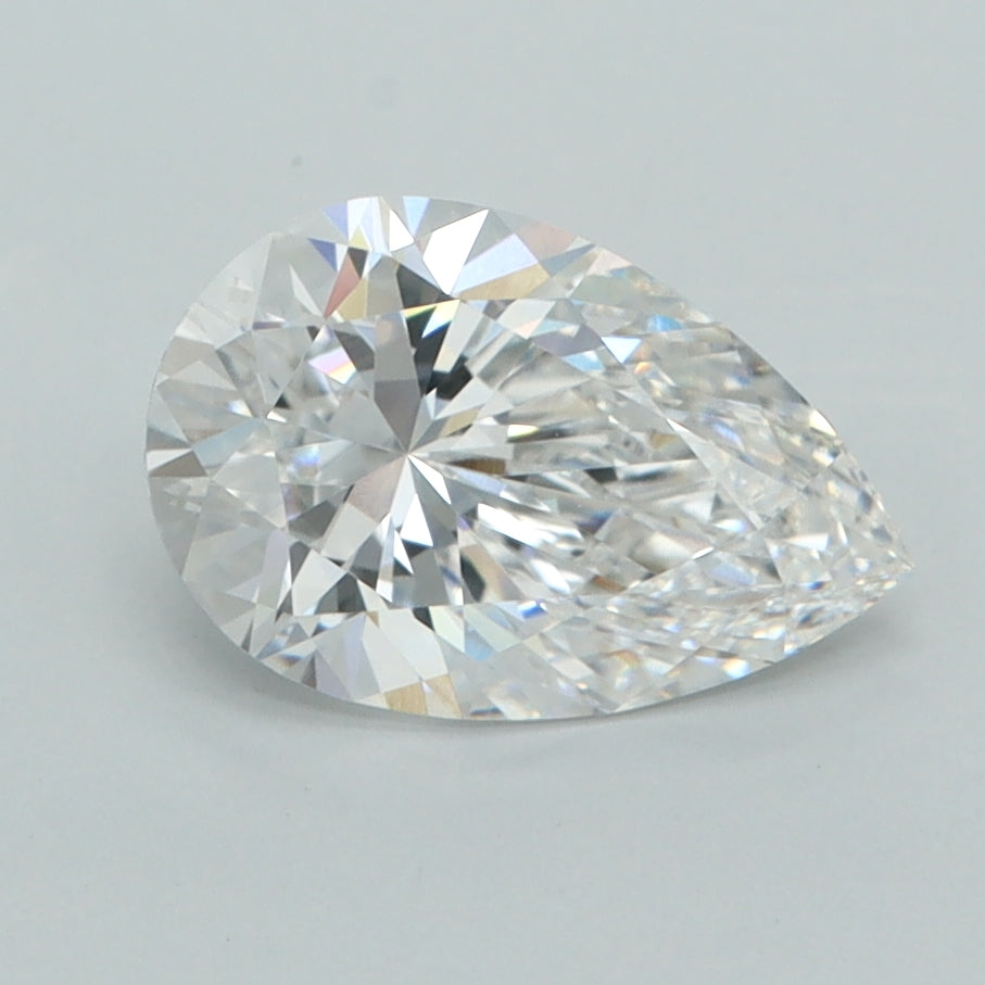 1.52 Carat Pear Shaped, Ideal Cut, E Color, VVS1 Clarity, IGI Certified Lab Grown Diamond