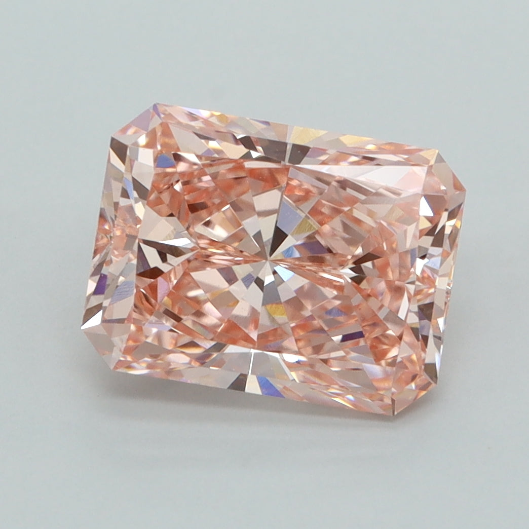 3.04 Carat Radiant Shaped, Excellent Cut, VVS2 Clarity, IGI Certified Lab Grown Diamond