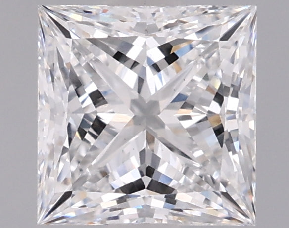 1.31 Carat Princess Shaped, Ideal Cut, D Color, VS1 Clarity, IGI Certified Lab Grown Diamond