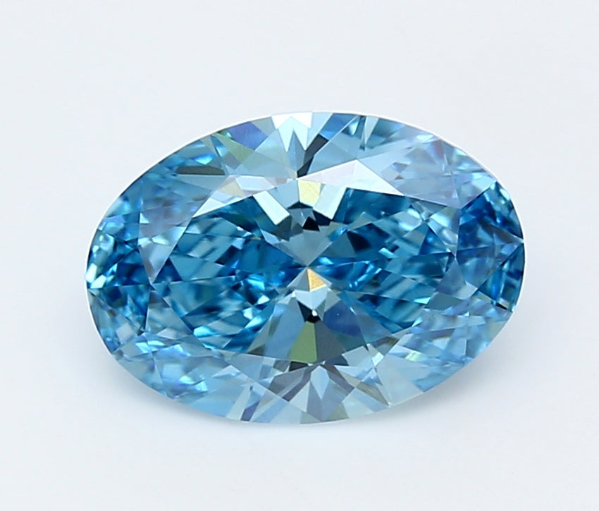 3.00 Carat Oval Shaped, Ideal Cut, VVS2 Clarity, IGI Certified Lab Grown Diamond