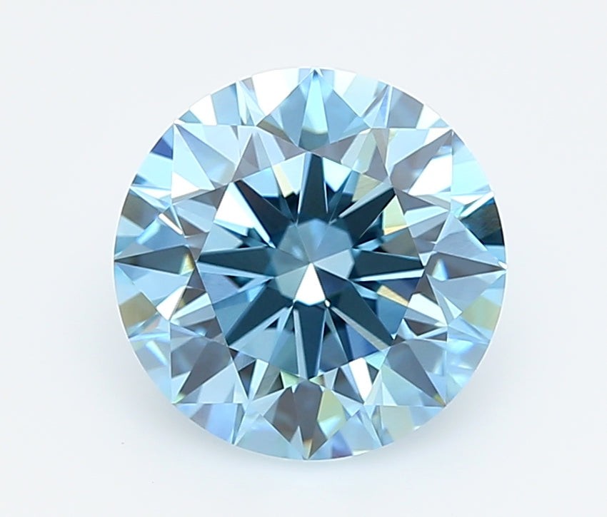 3.01 Carat Round Shaped, Ideal Cut, VVS2 Clarity, IGI Certified Lab Grown Diamond