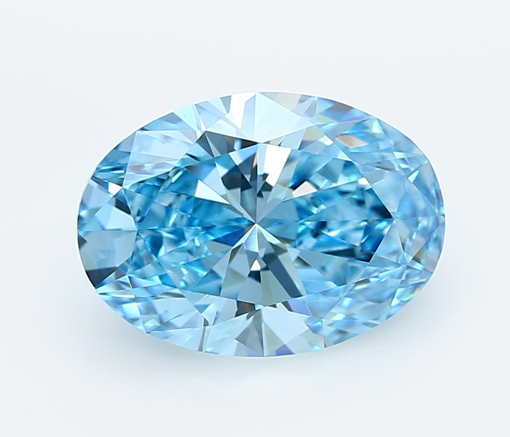 4.01 Carat Oval Shaped, Ideal Cut, VVS1 Clarity, IGI Certified Lab Grown Diamond