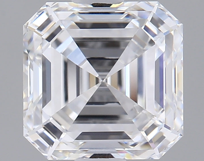 1.53 Carat Asscher Shaped, Ideal Cut, D Color, IF Clarity, IGI Certified Lab Grown Diamond