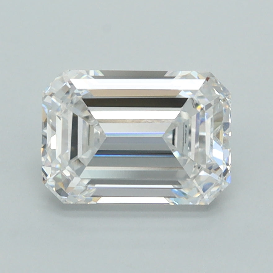 2.01 Carat Emerald Shaped, Ideal Cut, D Color, VVS1 Clarity, IGI Certified Lab Grown Diamond