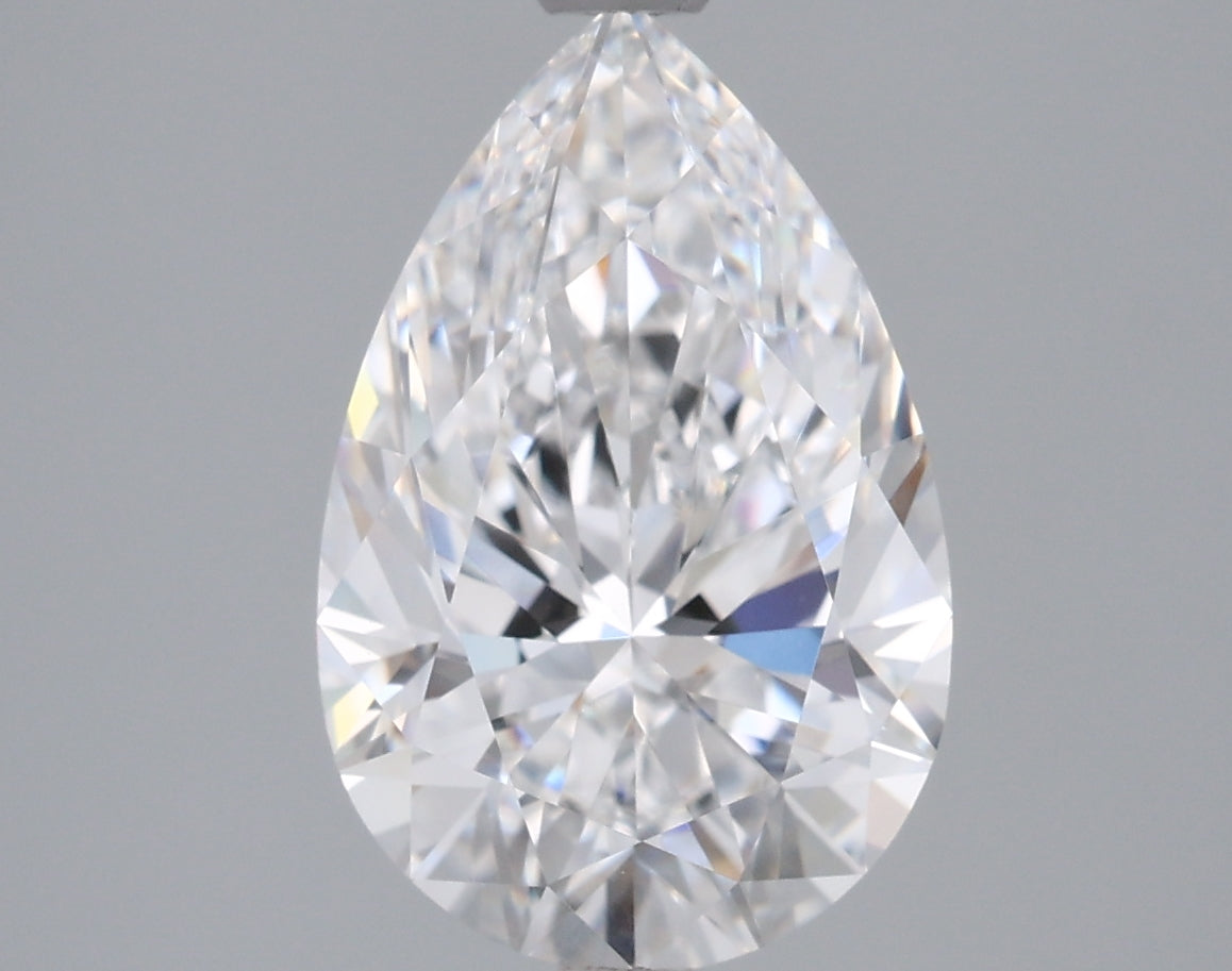 2.56 Carat Pear Shaped, Ideal Cut, E Color, VVS1 Clarity, IGI Certified Lab Grown Diamond