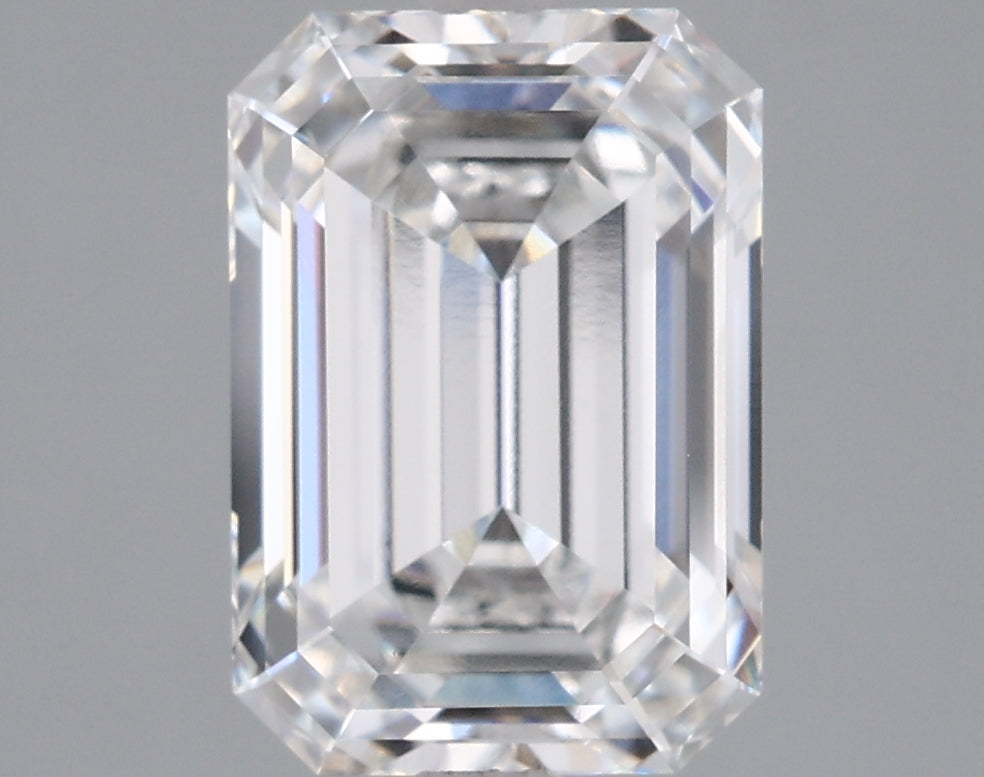 2.57 Carat Emerald Shaped, Ideal Cut, E Color, VVS1 Clarity, IGI Certified Lab Grown Diamond