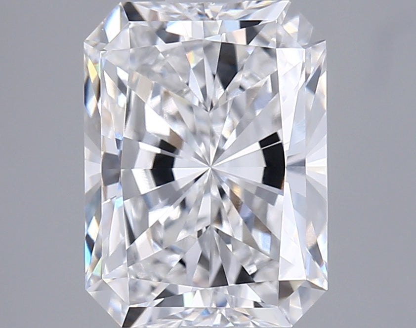 2.06 Carat Radiant Shaped, Ideal Cut, E Color, VVS1 Clarity, IGI Certified Lab Grown Diamond