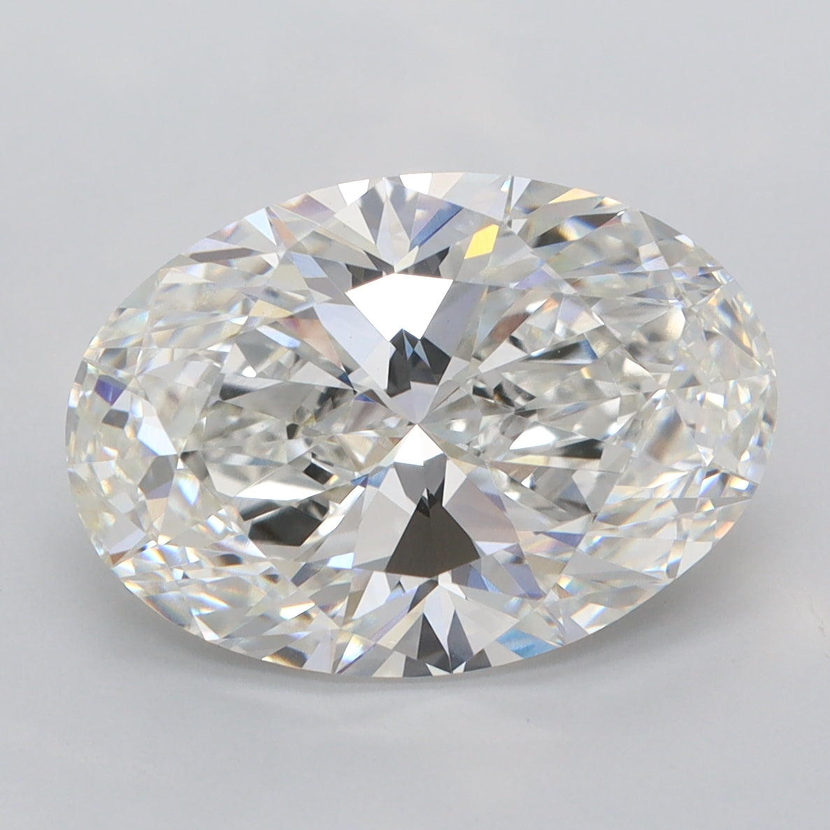 5.01 Carat Oval Shaped, Ideal Cut, G Color, VVS2 Clarity, IGI Certified Lab Grown Diamond