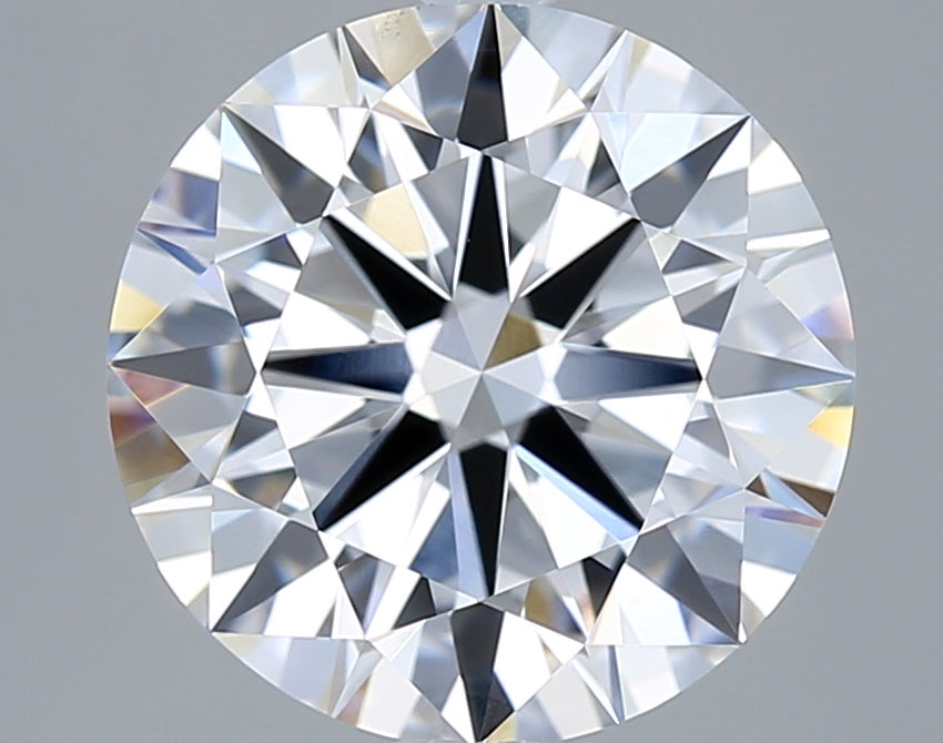 3.05 Carat Round Shaped, Ideal Cut, D Color, VVS2 Clarity, IGI Certified Lab Grown Diamond