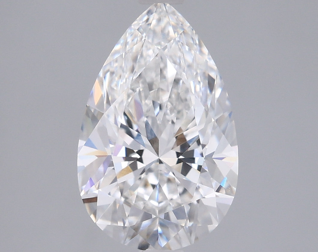 2.04 Carat Pear Shaped, Excellent Cut, E Color, VVS1 Clarity, IGI Certified Lab Grown Diamond