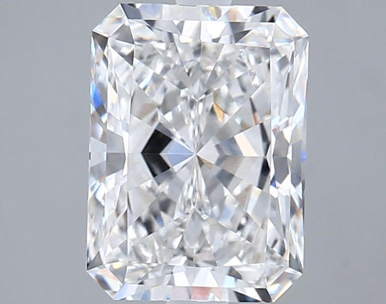 3.02 Carat Radiant Shaped, Ideal Cut, E Color, VVS2 Clarity, IGI Certified Lab Grown Diamond