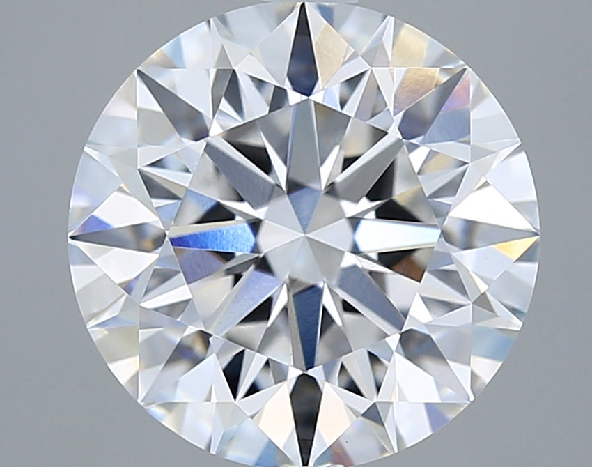 3.03 Carat Round Shaped, Excellent Cut, E Color, VVS2 Clarity, IGI Certified Lab Grown Diamond