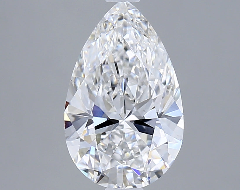1.54 Carat Pear Shaped, Excellent Cut, D Color, VS1 Clarity, IGI Certified Lab Grown Diamond